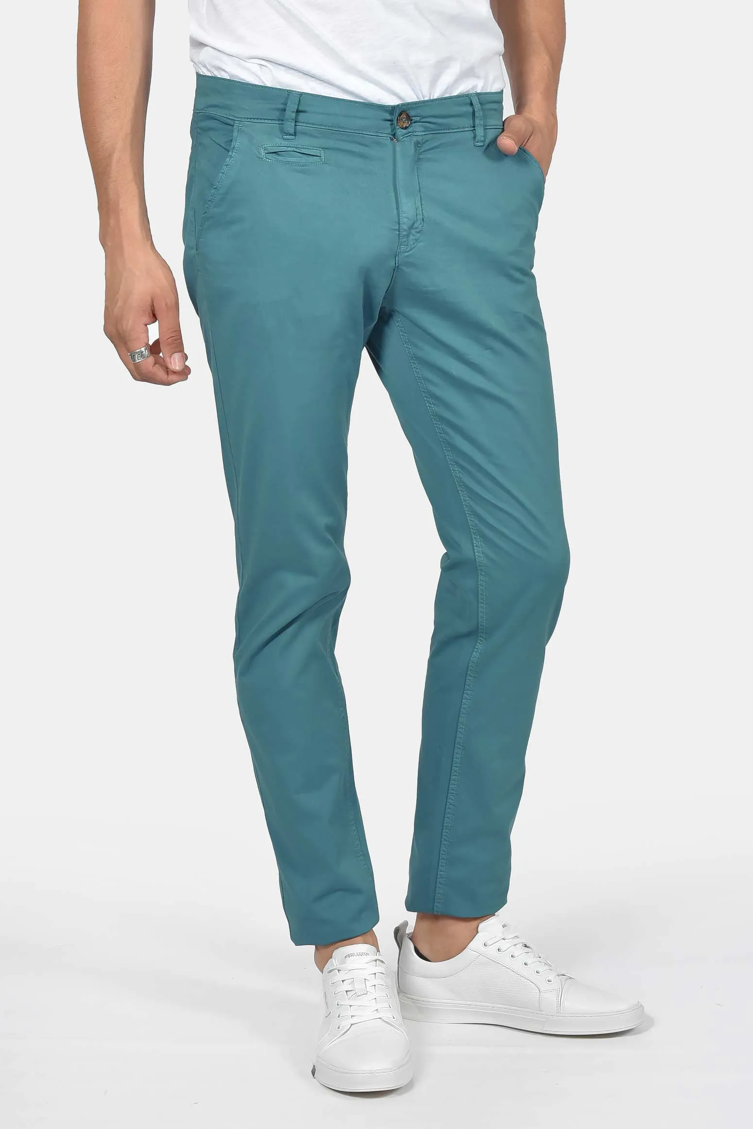 Ανδρικό Chinos Παντελόνι Normal Fit Με Άνετη Ελαστικότητα