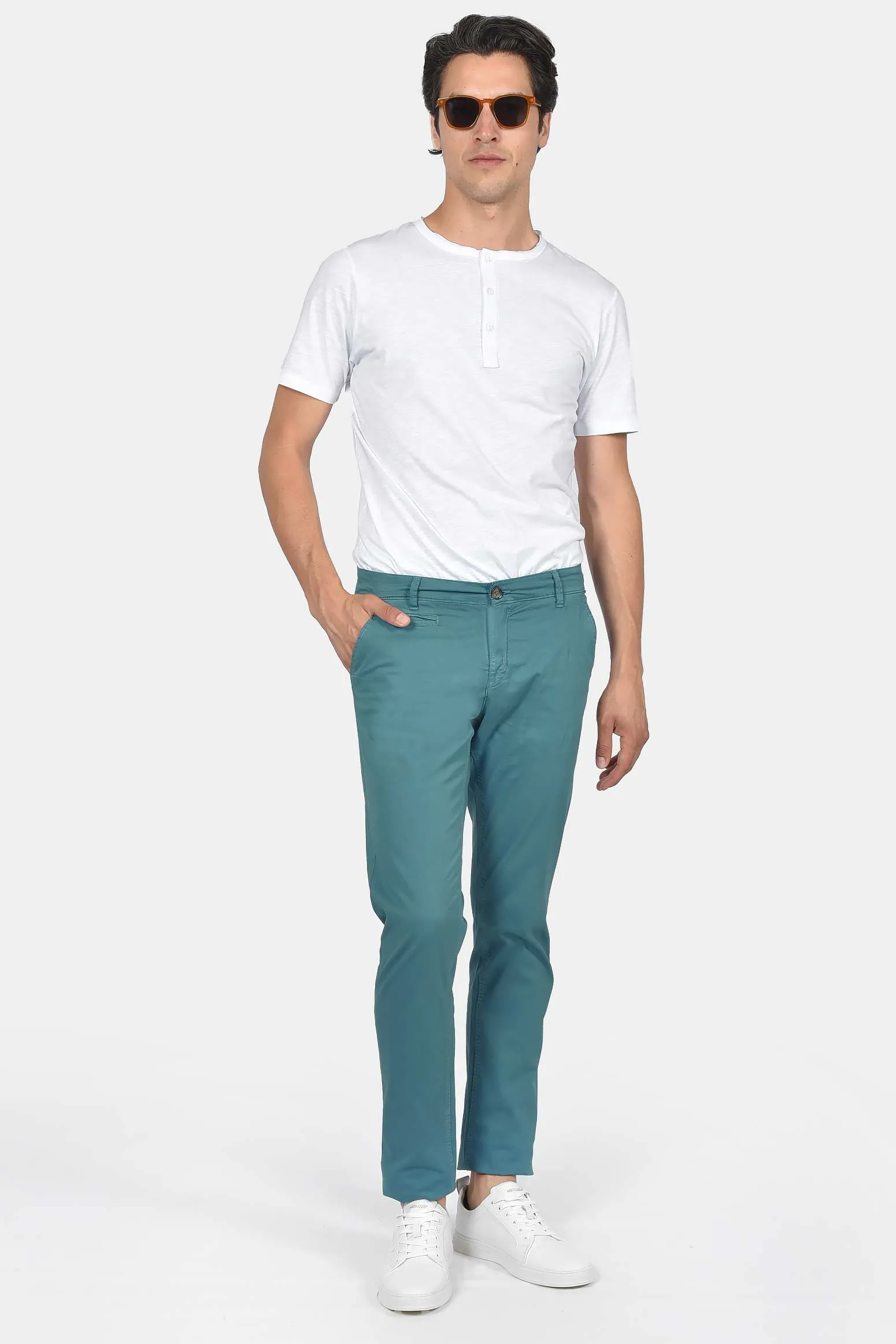 Ανδρικό Chinos Παντελόνι Normal Fit Με Άνετη Ελαστικότητα
