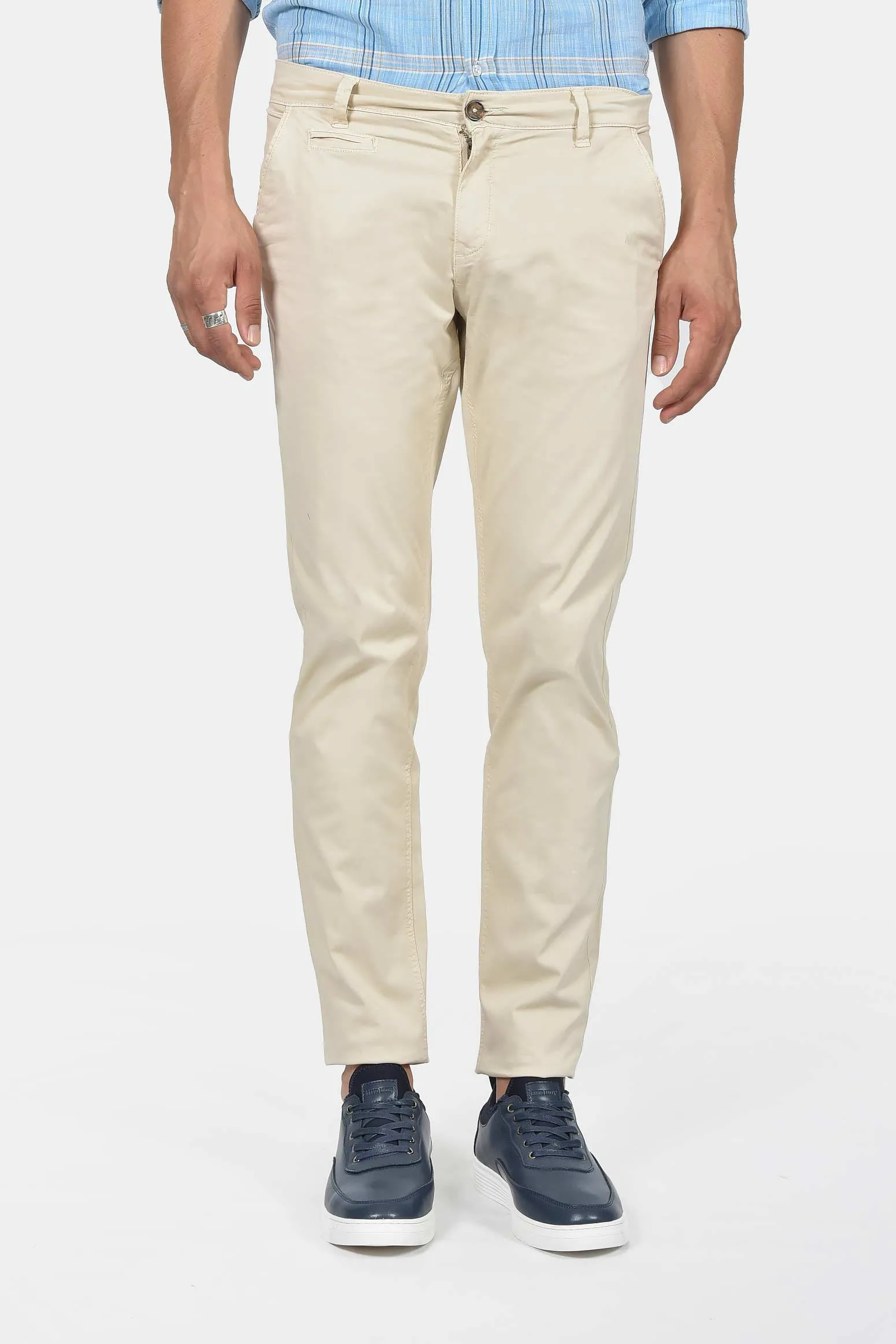 Ανδρικό Chinos Παντελόνι Normal Fit Με Άνετη Ελαστικότητα