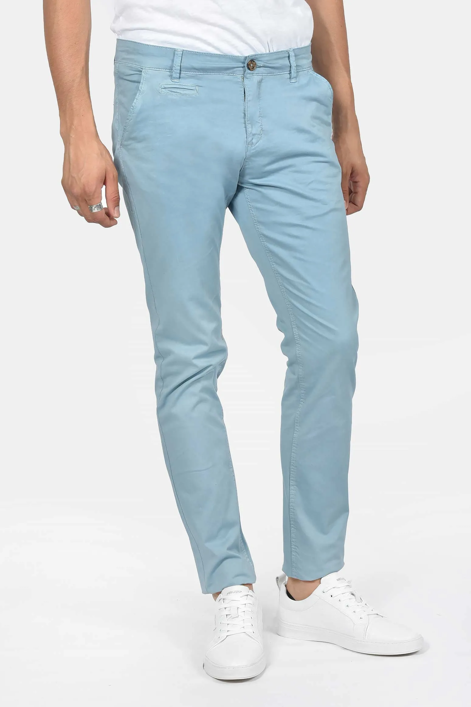 Ανδρικό Chinos Παντελόνι Normal Fit Με Άνετη Ελαστικότητα