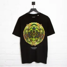 043 Disco Psychedelia Front Print - Tshirt - Black
