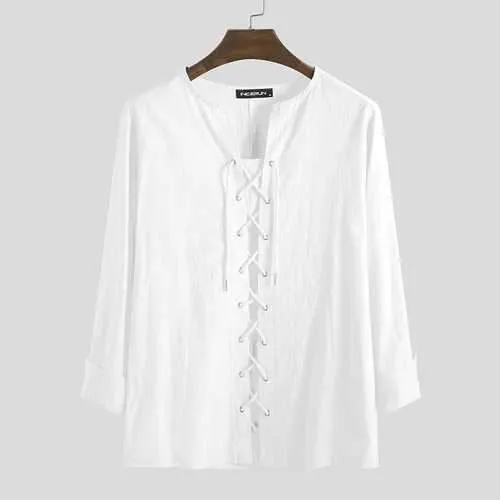 100% Cotton Lace Up T shirts
