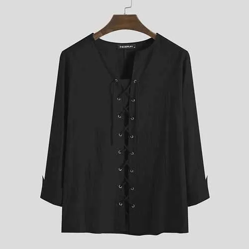100% Cotton Lace Up T shirts