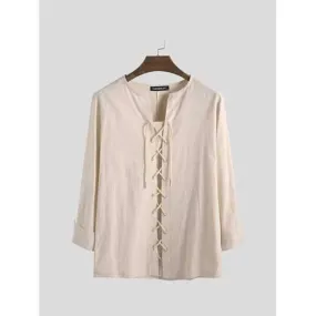 100% Cotton Lace Up T shirts