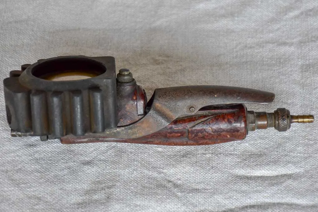1940's French Michelin tire pressure gauge and inflator