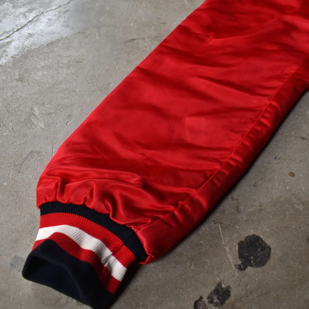 90's　STARTER "NHL Chicago Blackhawks" ナイロン アワードジャケット　230329H