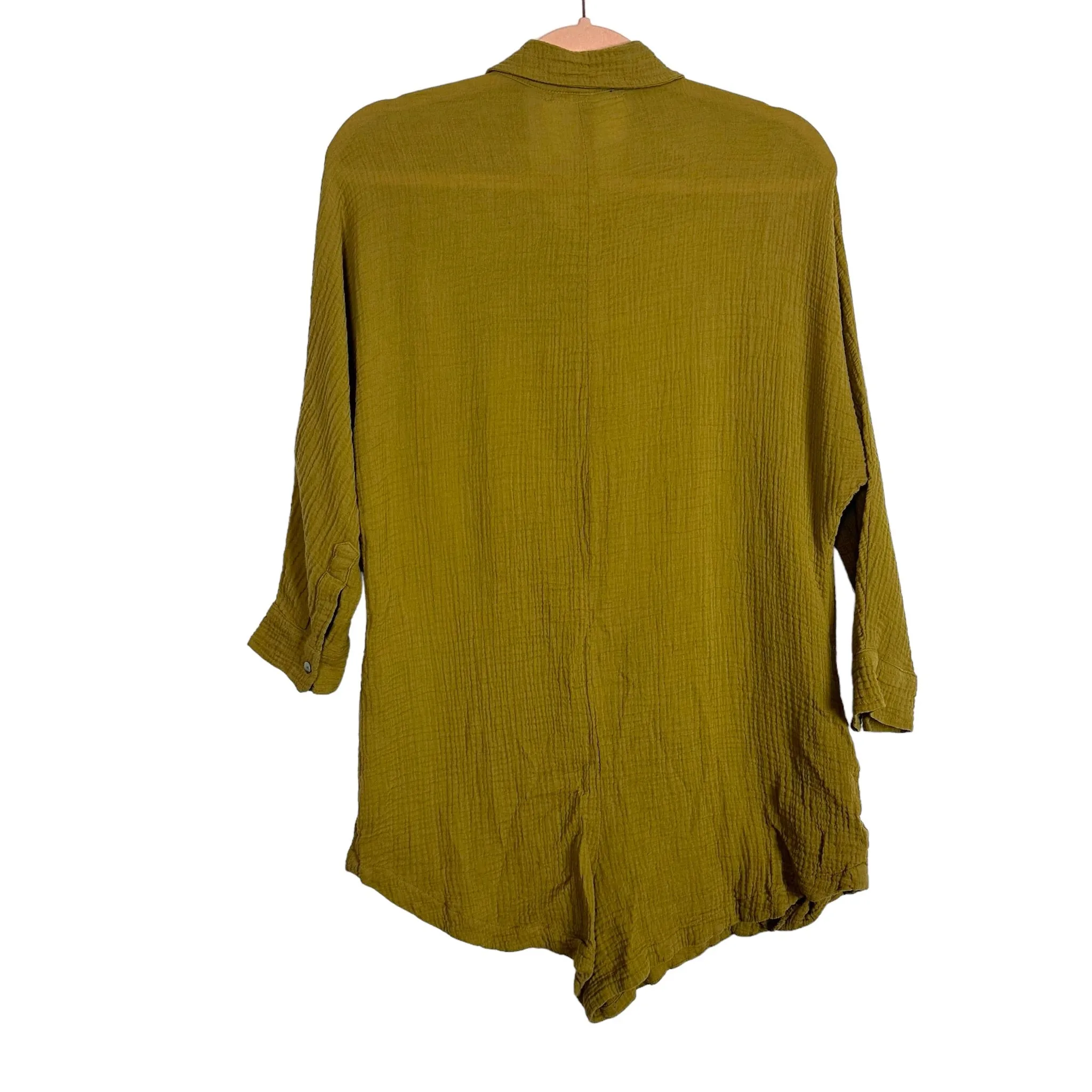 Acacia x Revolve Mustard Cotton Gauze Romper- Size S (sold out online)