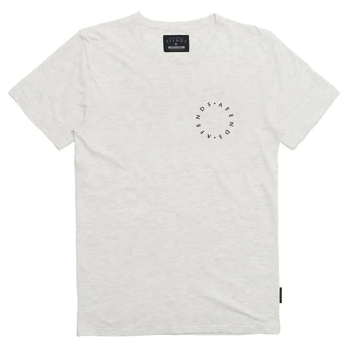 Afends Mens DOUBLES - logo slim tee