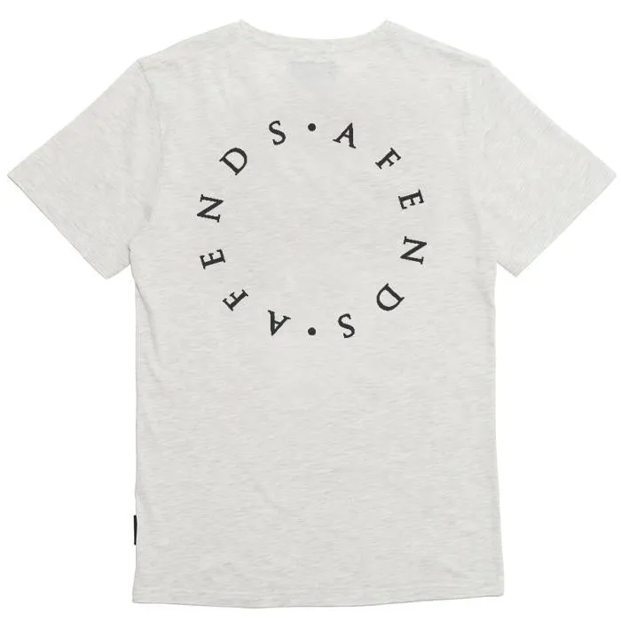 Afends Mens DOUBLES - logo slim tee