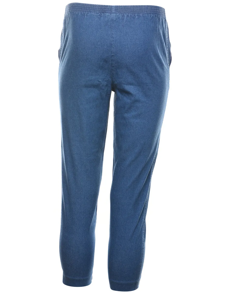 Alfred Dunner Medium Wash Denim Trousers - W26 L24