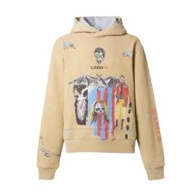 Amiri X Wes Lang Blood 38' Hoodie in Heather Birch