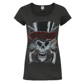 Amplified Womens/Ladies Guns N Roses Deaths Head T-Shirt