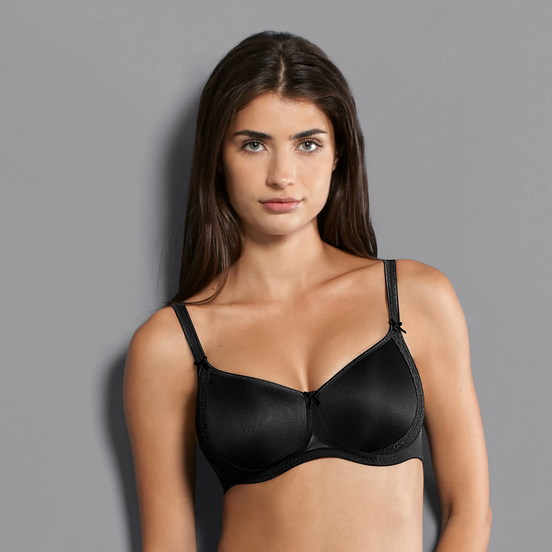 Anita Rosa Faia Lace Rose Wireless Contour Bra, Black