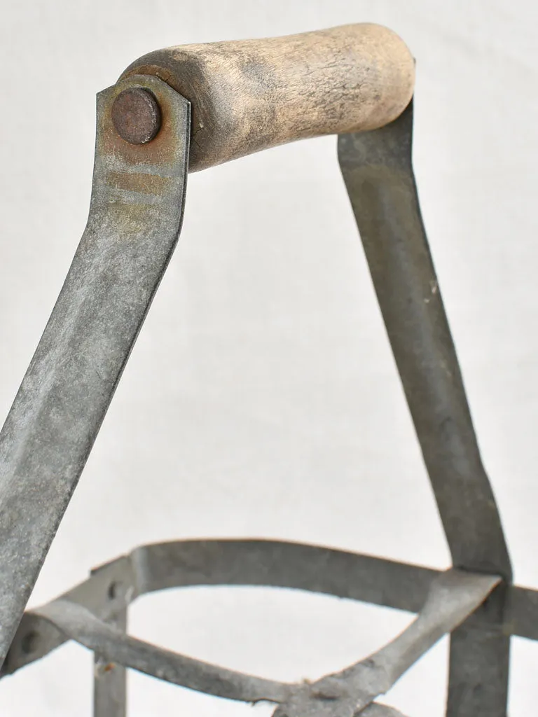 Antique French bottle carrier
