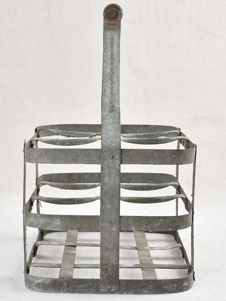 Antique French bottle carrier