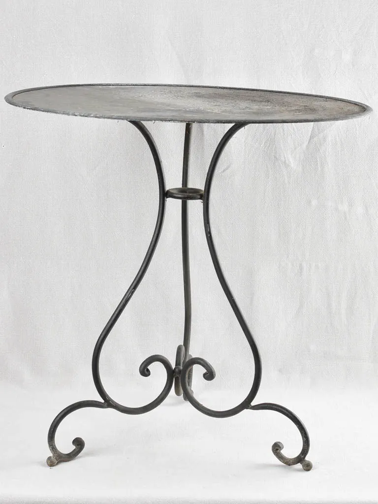 Antique French garden table - round