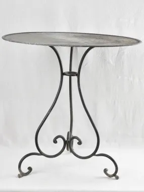 Antique French garden table - round