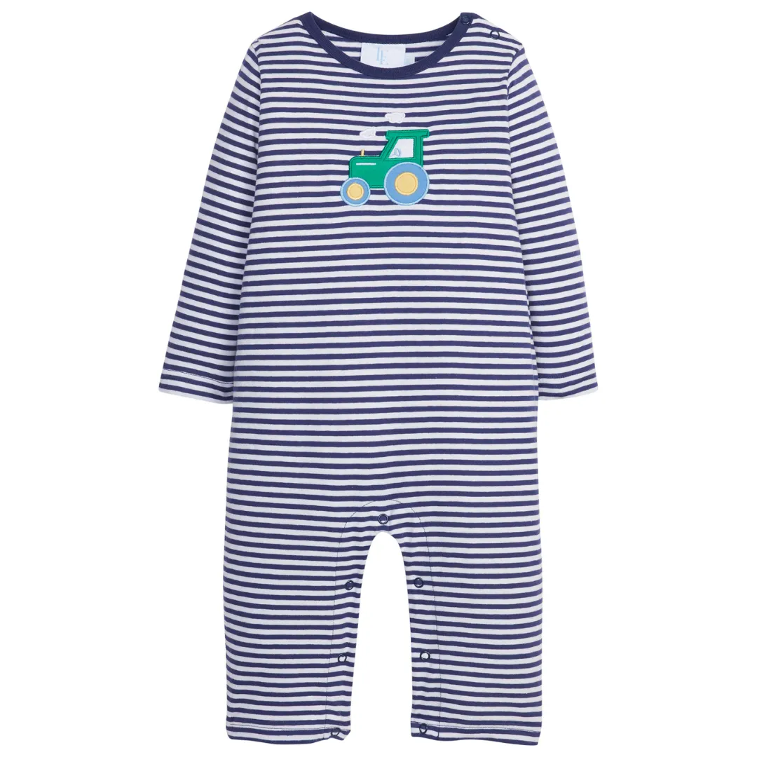Applique Romper - Tractor