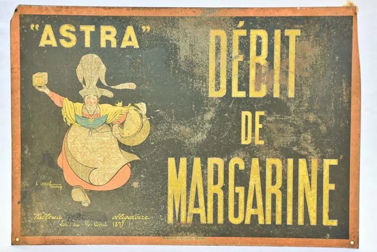 Astra margarine advertising panel - 1930's 20½" x 14¼"