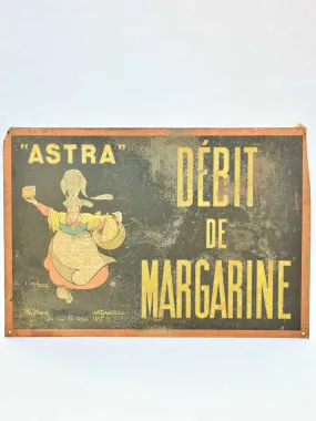Astra margarine advertising panel - 1930's 20½" x 14¼"