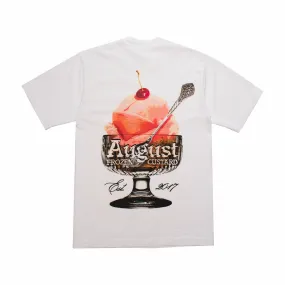 August "Frozen Custard" Pocket T-Shirt (White)