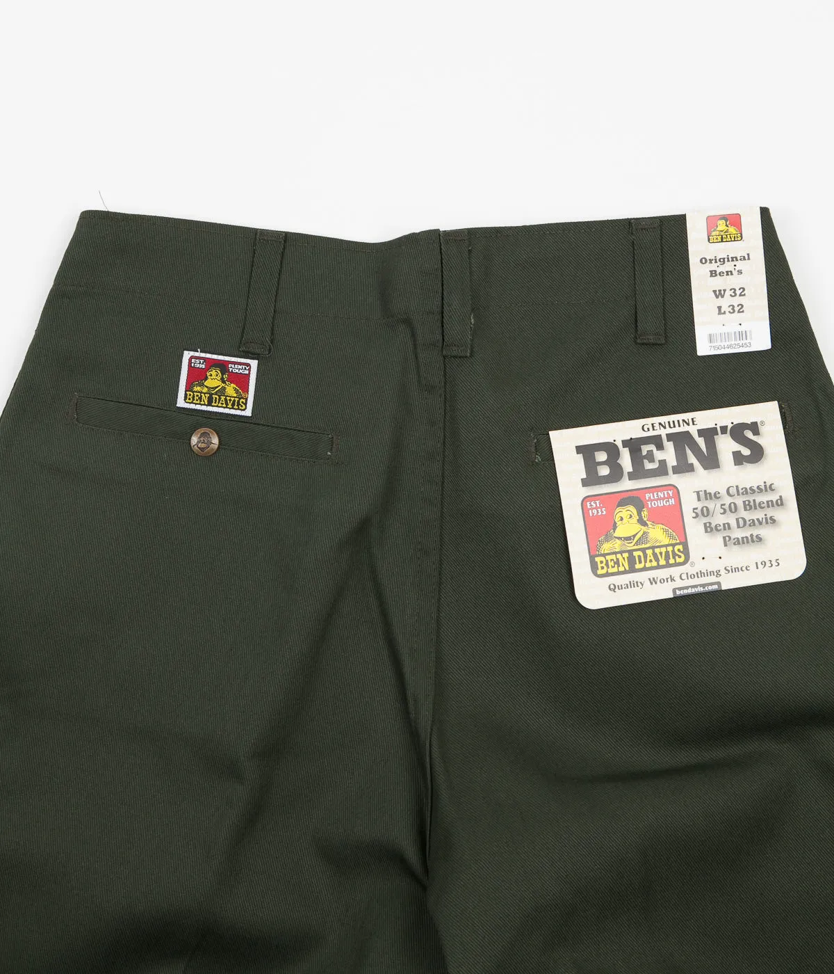 Ben Davis Original Ben's Work Trousers - Olive
