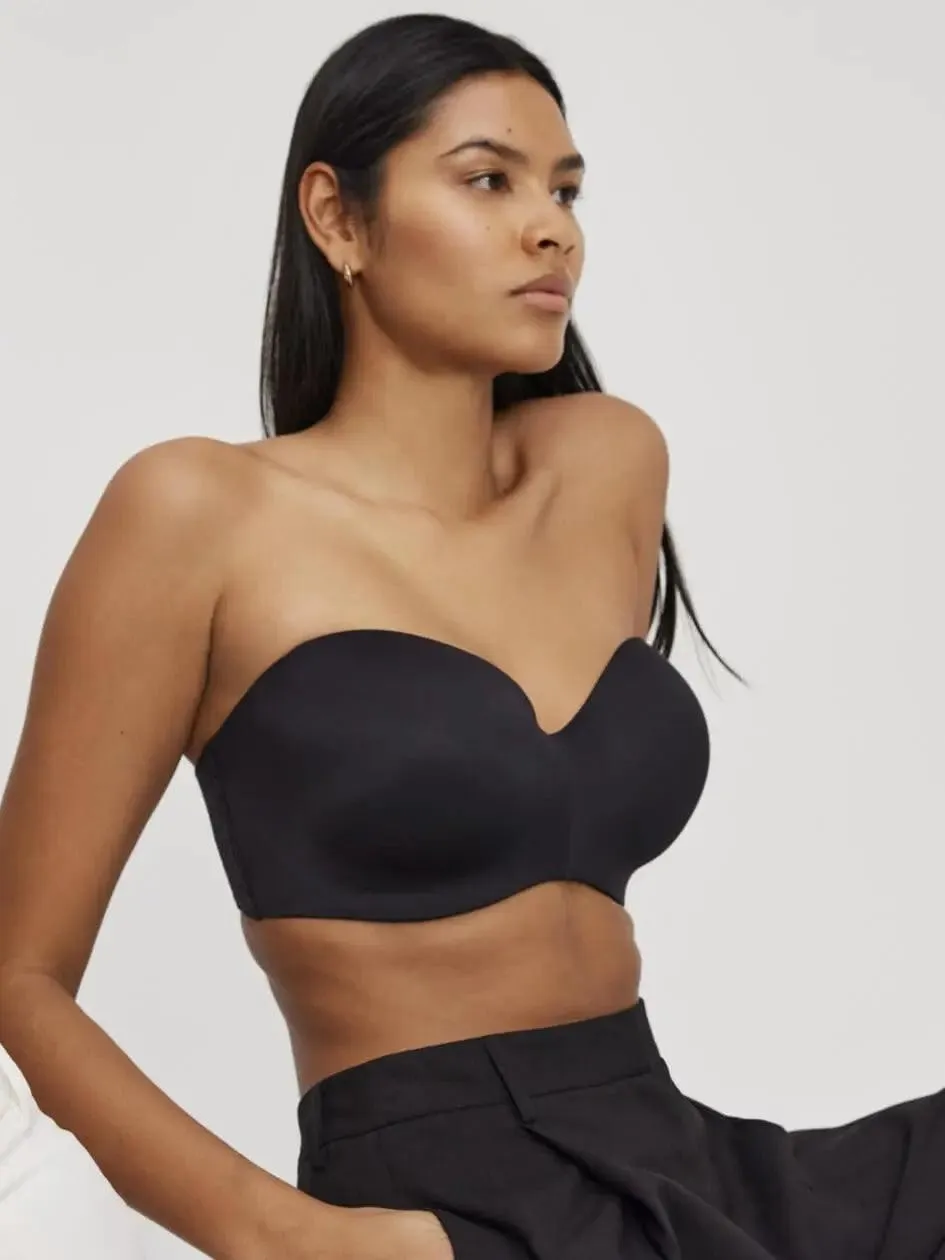 Black Norah Strapless Bra