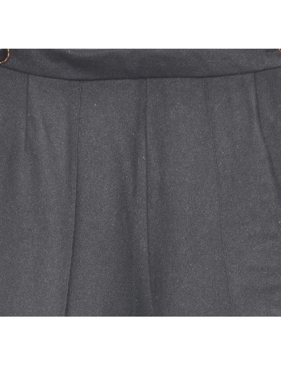 Black Tapered Stirrup Leg Trousers - W26 L32