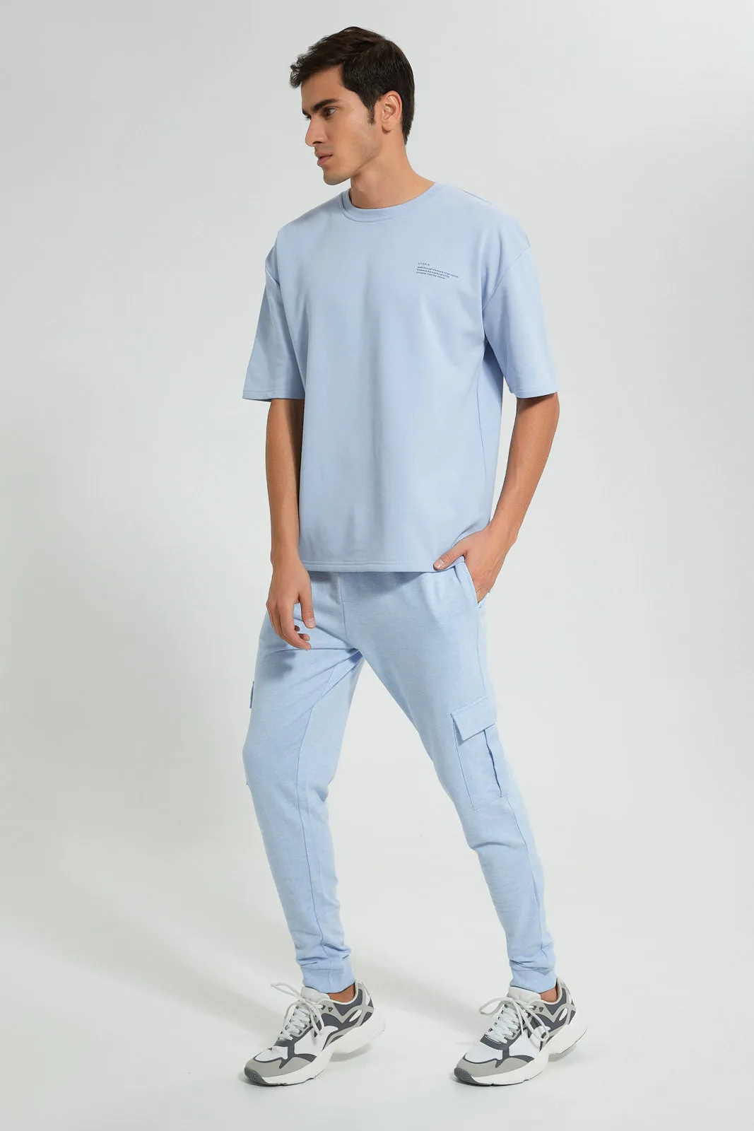 Blue Cargo Jogger
