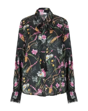 Blugirl Blumarine Women Shirt Black 12 UK