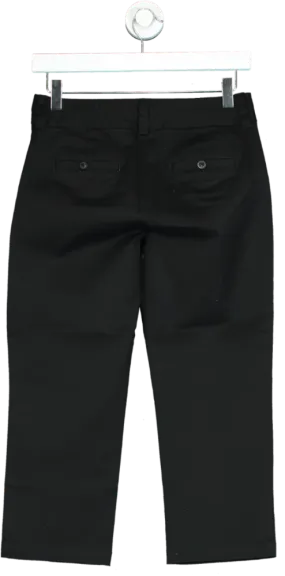 Boden Black Cropped Tailored Trousers UK 6P