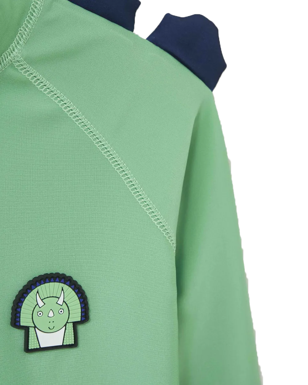 Boys Spike The Dinosaur Rash Vest in Green