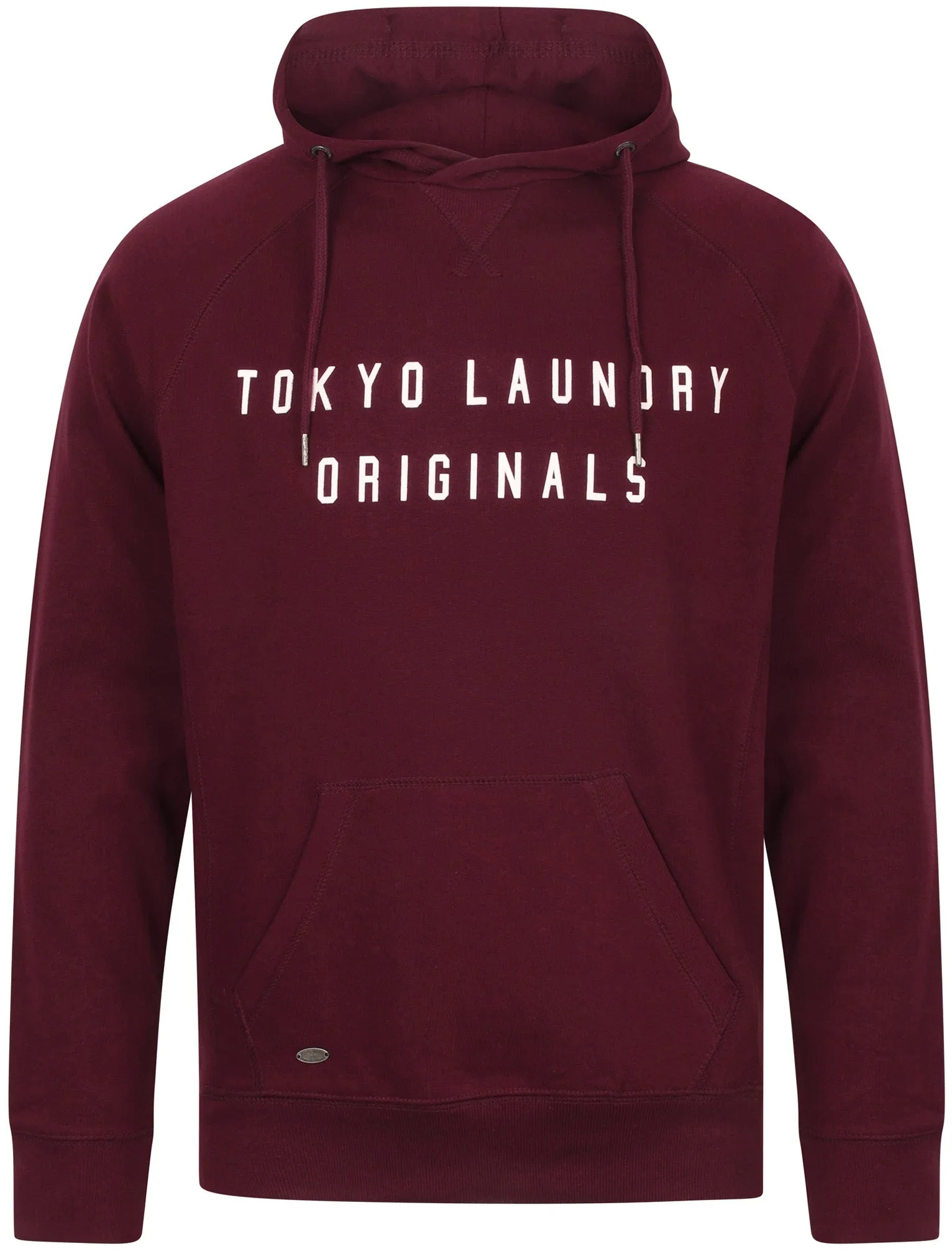 Bushwick Brush Back Fleece Pullover Hoodie In Wine Tasting - Tokyo Laundry