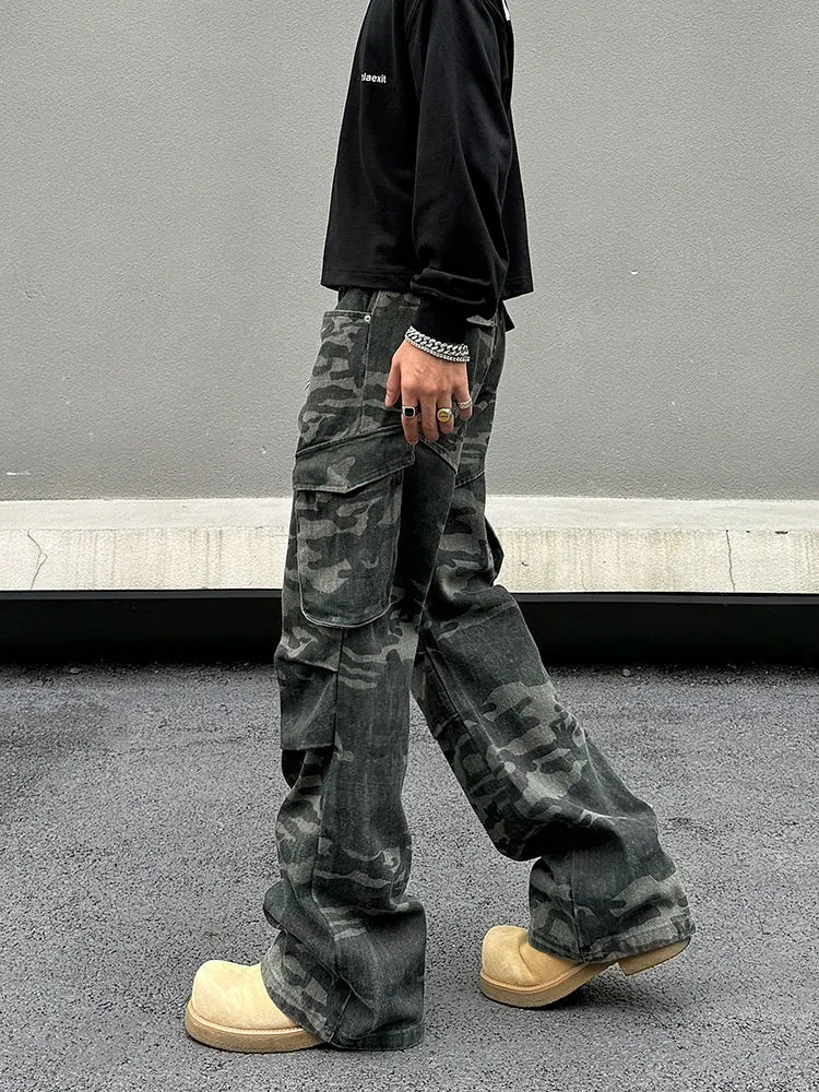 Camouflage Cargo Pocket Pants