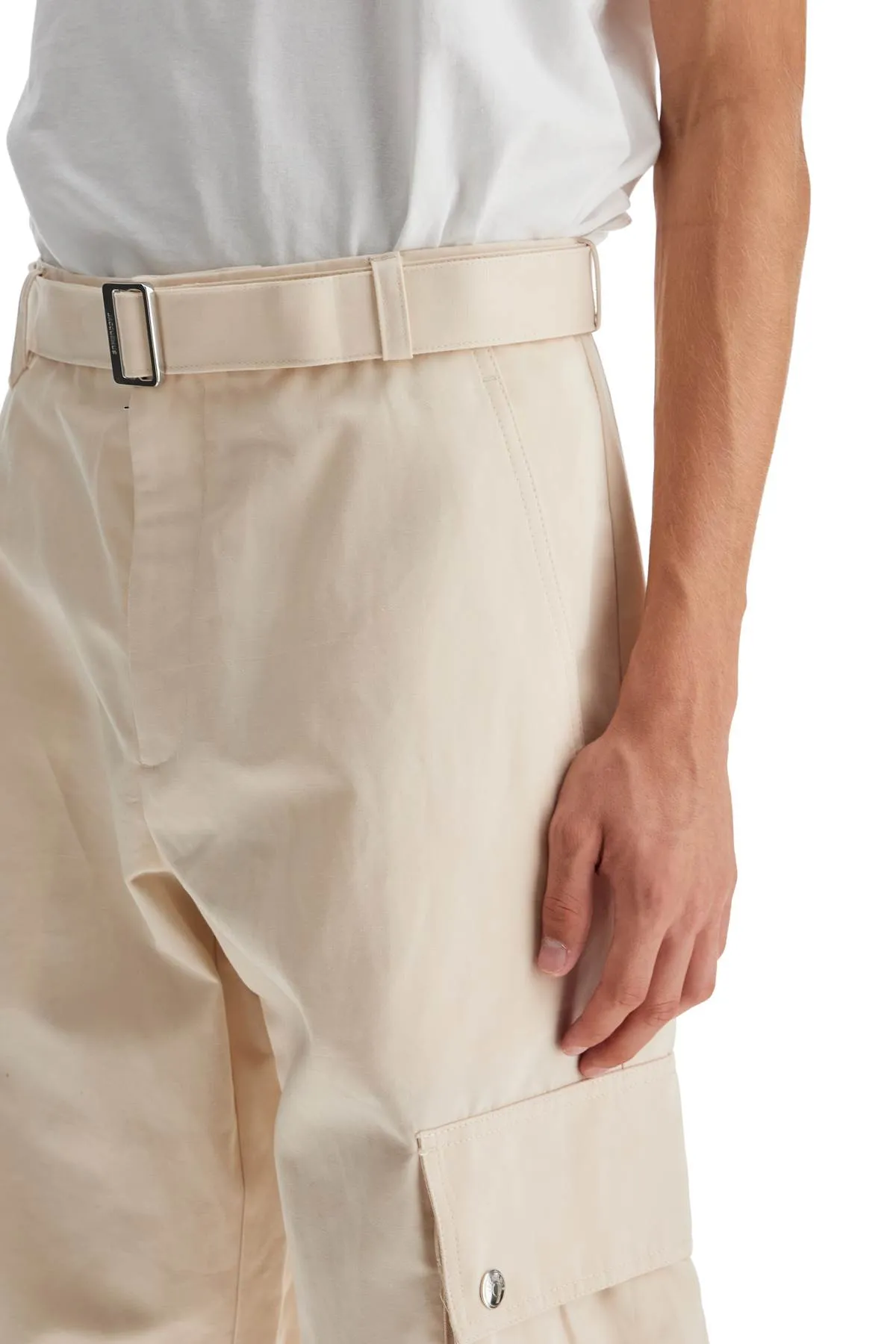 cargo gabardine trousers in eight
