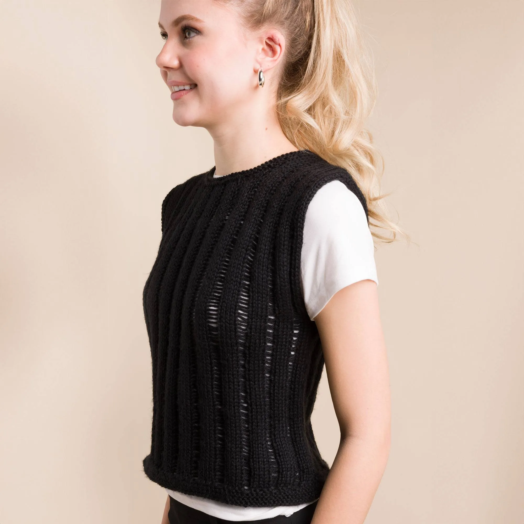 Caron Let it Slide Knit Top