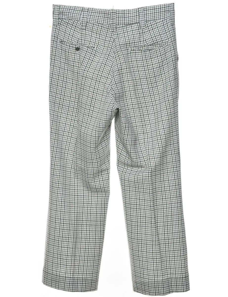 Checked Pattern Trousers - W32 L26