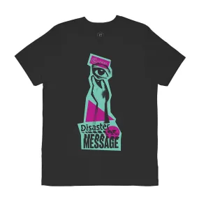 Cinema Disaster Message T-Shirt - Vintage Black