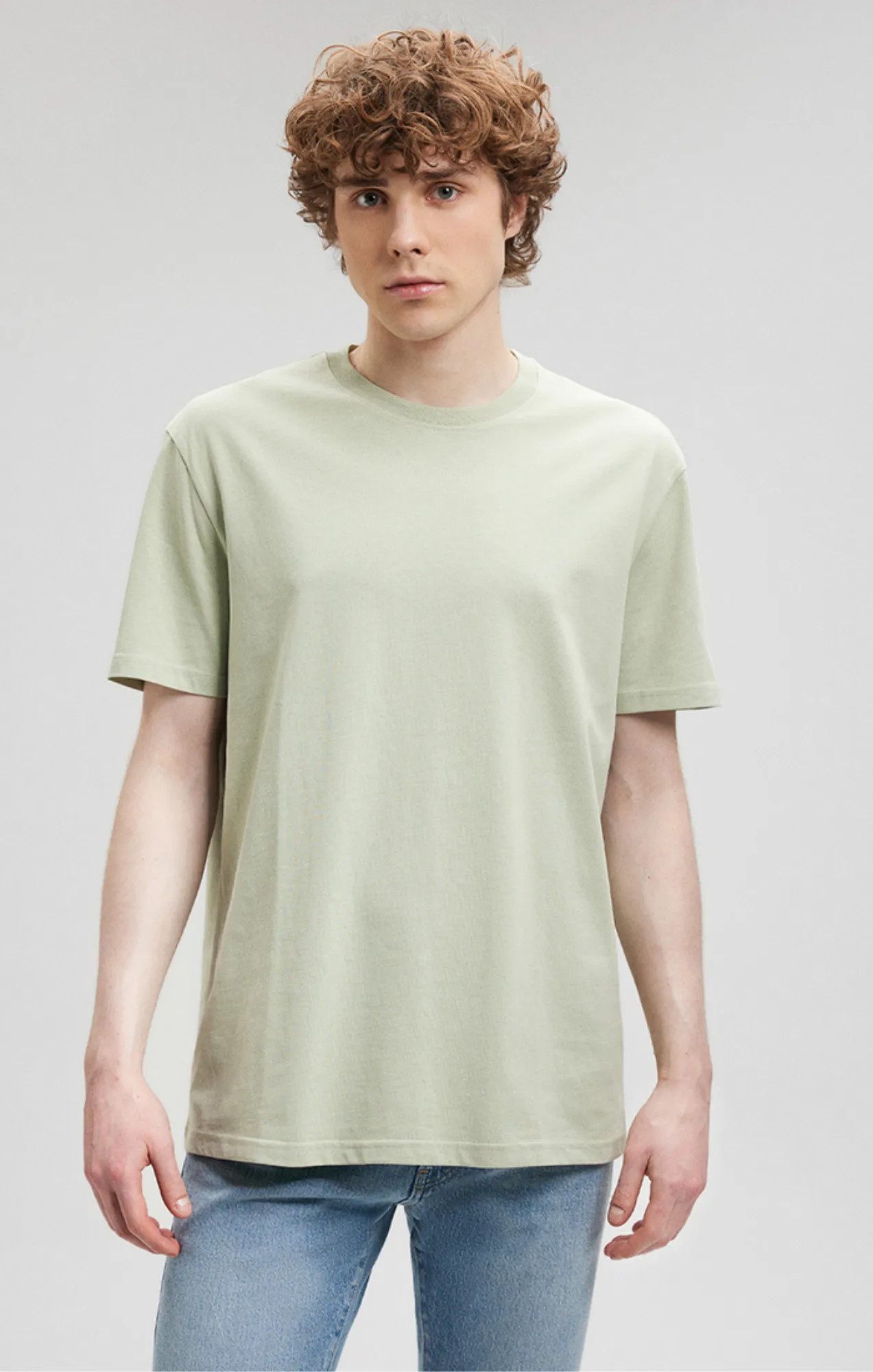 CLASSIC CREW NECK T-SHIRT IN DESERT SAGE