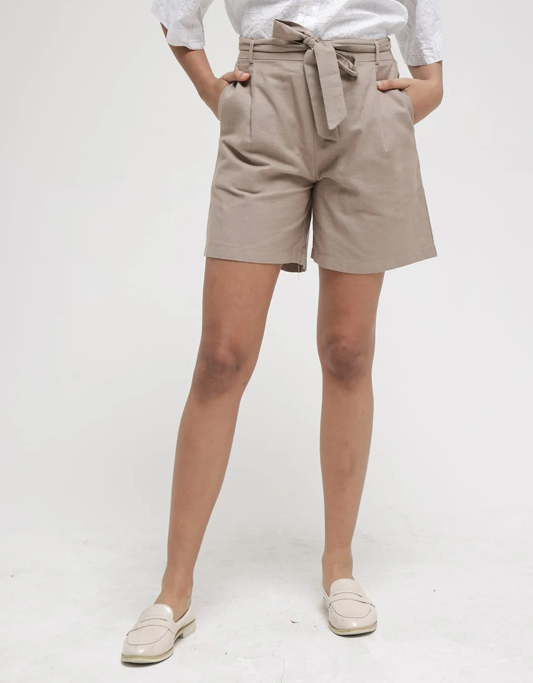 Connexion Short Pants Tie Linen