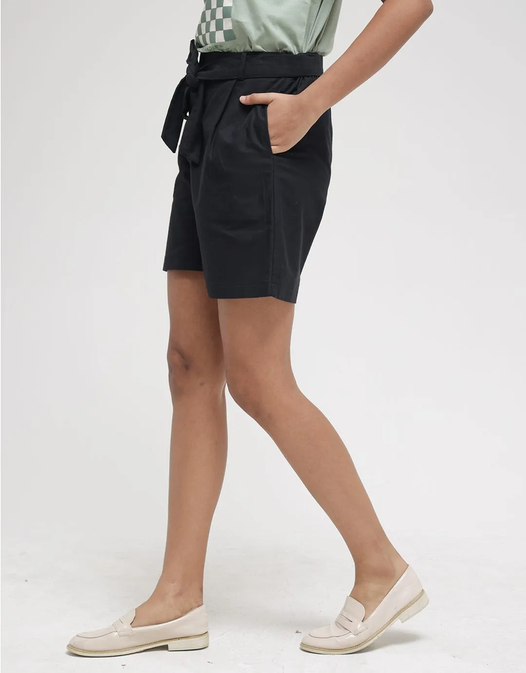 Connexion Short Pants Tie Linen