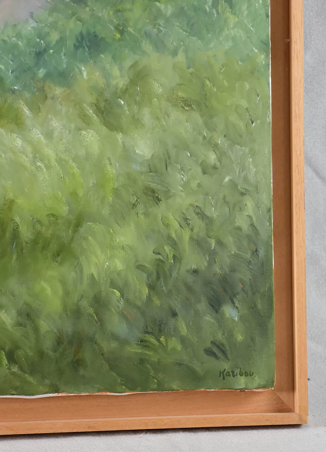 Contemporary landscape painting by Karibou - “Le Vent” 22½" x 26¾"