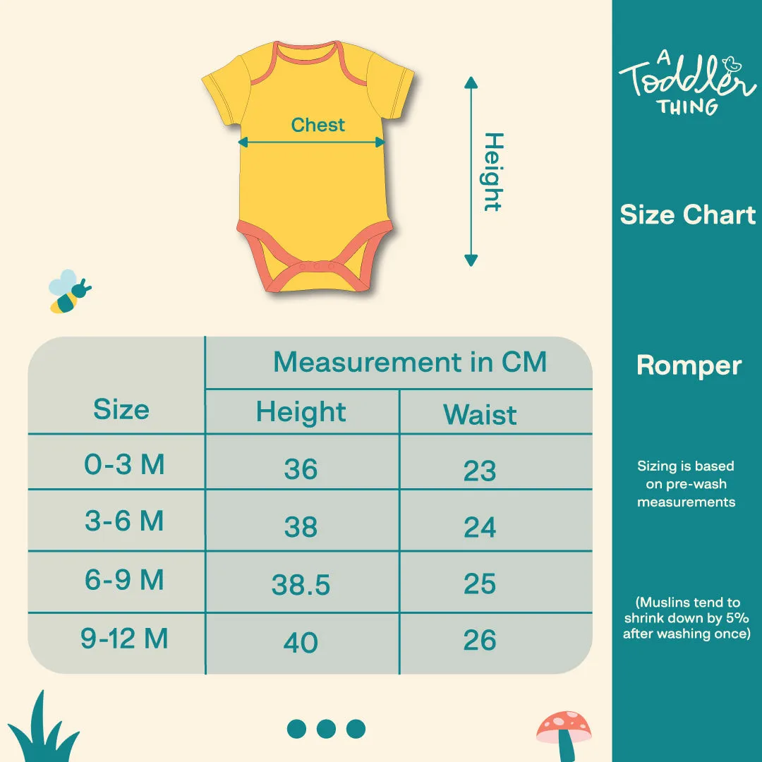 Cotton Rompers (Pack of 3)