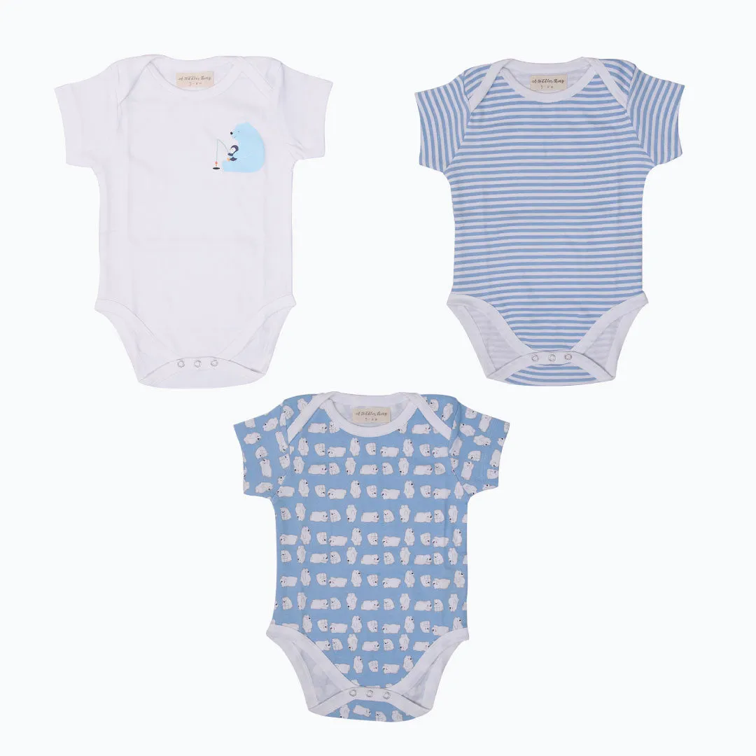 Cotton Rompers (Pack of 3)