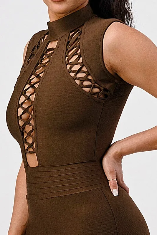 Criss-Cross Sexy Bandage Romper