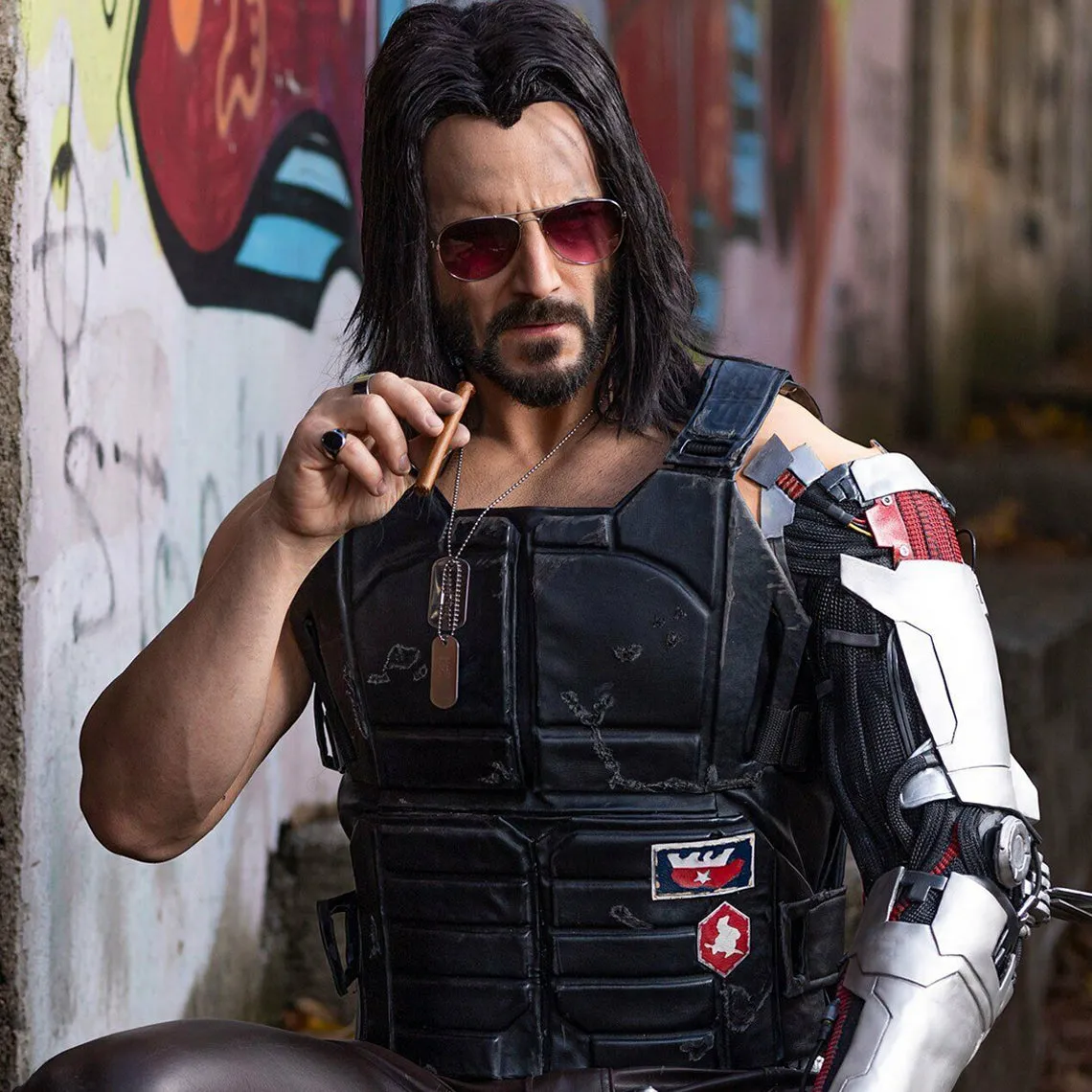 Cyberpunk Keanu Reeves Samurai Johnny Silverhand Vest