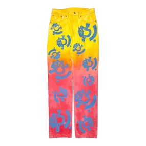 Denim Tears X Bstroy Gradient Jeans Yellow Orange Pre-Owned
