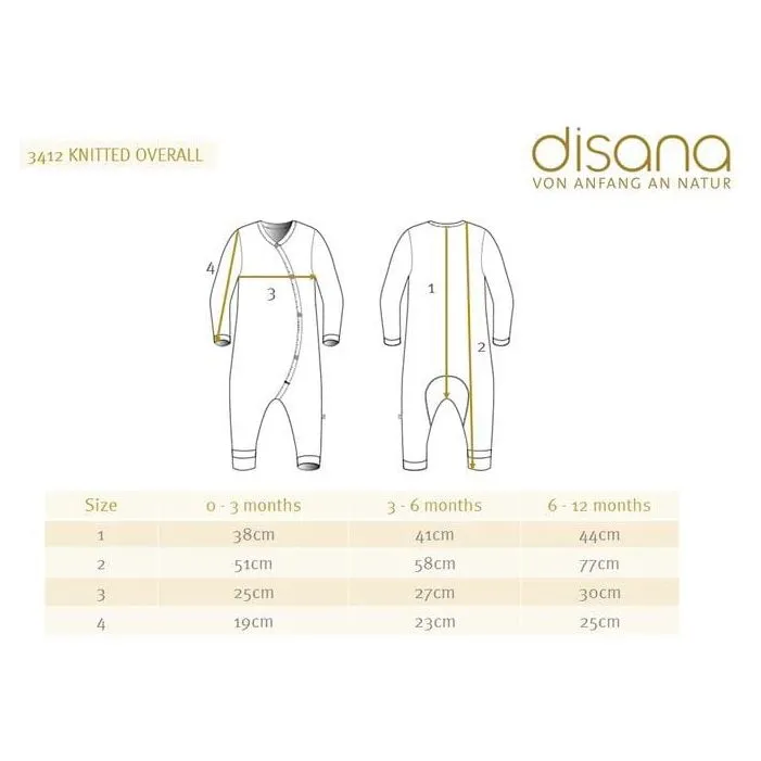 Disana Babies' Knitted Overall Natural