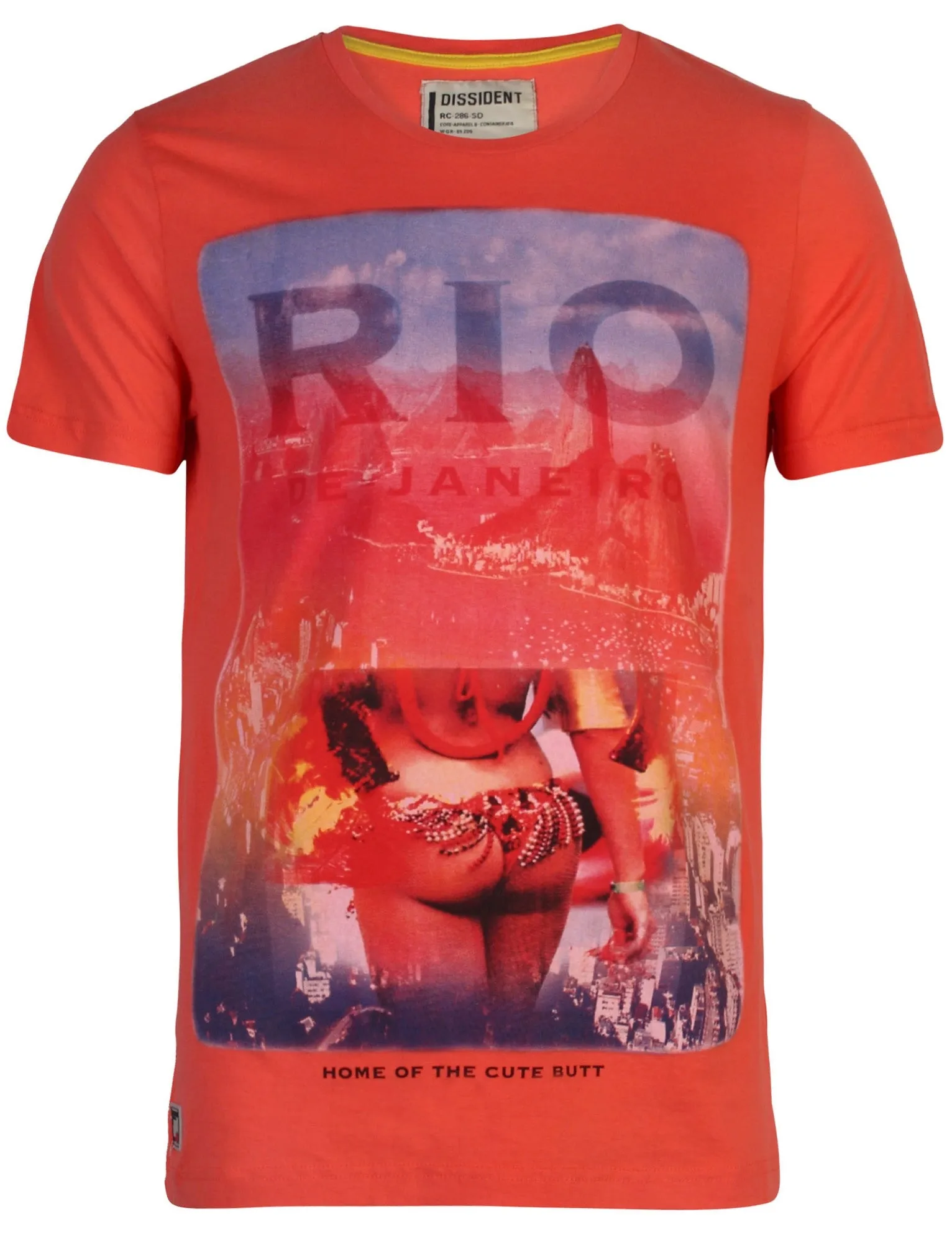 Dissident Riobum T-Shirt in Hot Coral