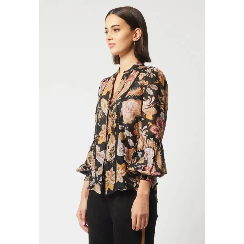 Empress Cotton Silk Shirt | Dragon Flower
